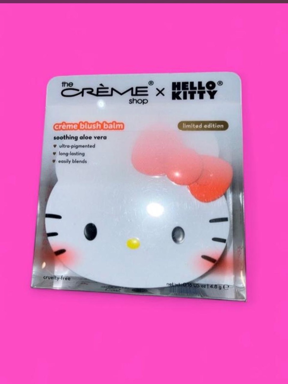 The Crème Shop x Hello Kitty Pink Creme Blush Balm
